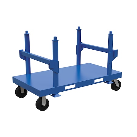 Vestil Steel, 5000 lb Load Capacity, 2 Shelves, 71 L, 39.1875 W, 44.8125 H SPC-3668-2L
